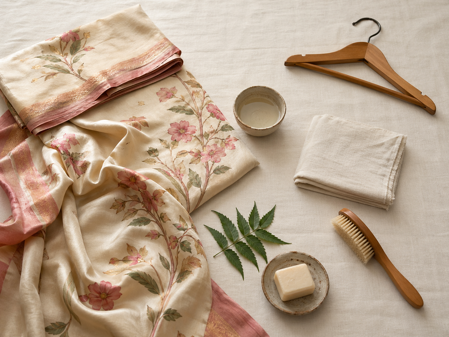 How to care for hand-painted silk sarees